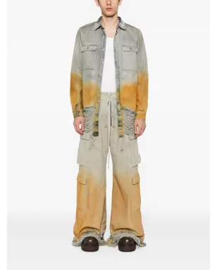 Rick Owens DRKSHDW ダブルカーゴ ジャンボ ベラス ワイドレッグ ジーンズ - ブルー - サムネイル2