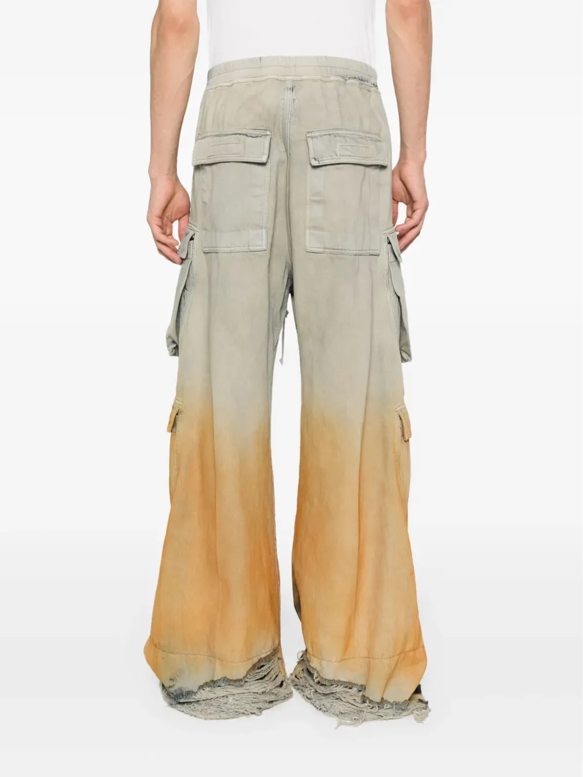 Rick Owens DRKSHDW ダブルカーゴ ジャンボ ベラス ワイドレッグ ジーンズ - ブルー - 画像4