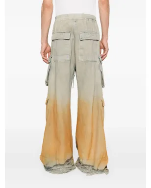 Rick Owens DRKSHDW ダブルカーゴ ジャンボ ベラス ワイドレッグ ジーンズ - ブルー - サムネイル4