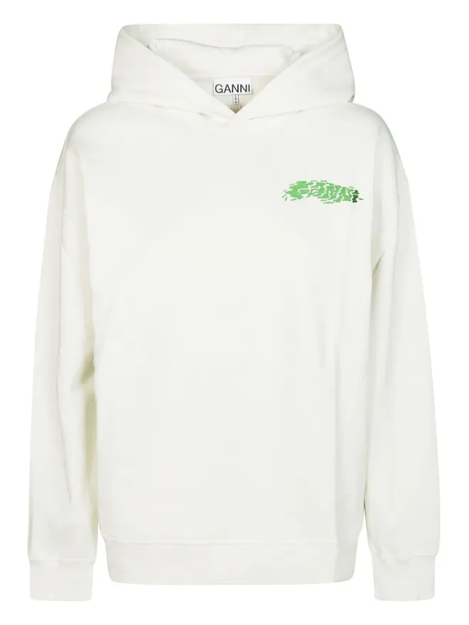 Ganni GANNI コットンフード付きパーカーの商品画像