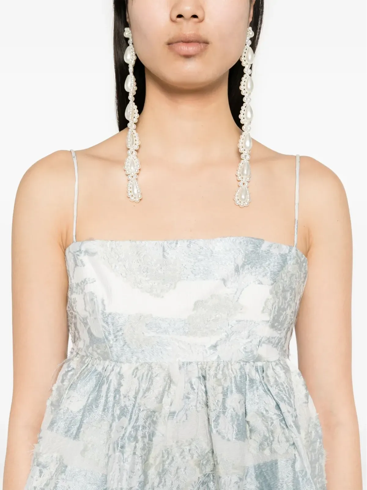 Stine Goya Sghari floral-jacquardトップ - ブルー - 画像5