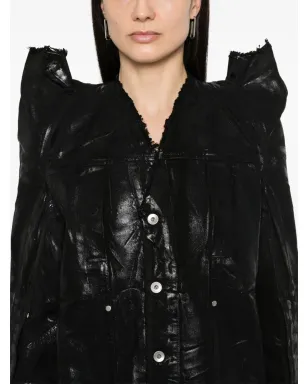 Rick Owens DRKSHDW テックワーカー デニムジャケット ブラック - サムネイル5