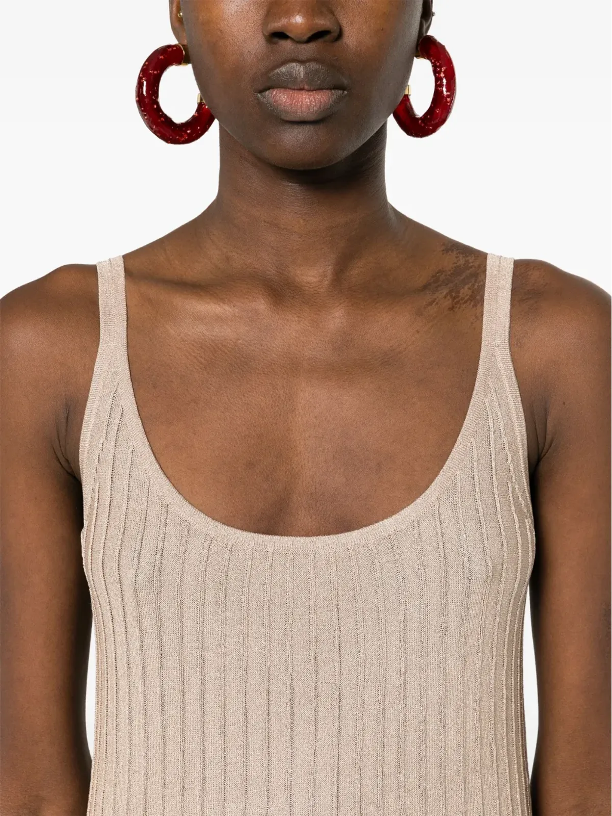 Max Mara リトモ ラメ糸ディテール ドレス - 画像5