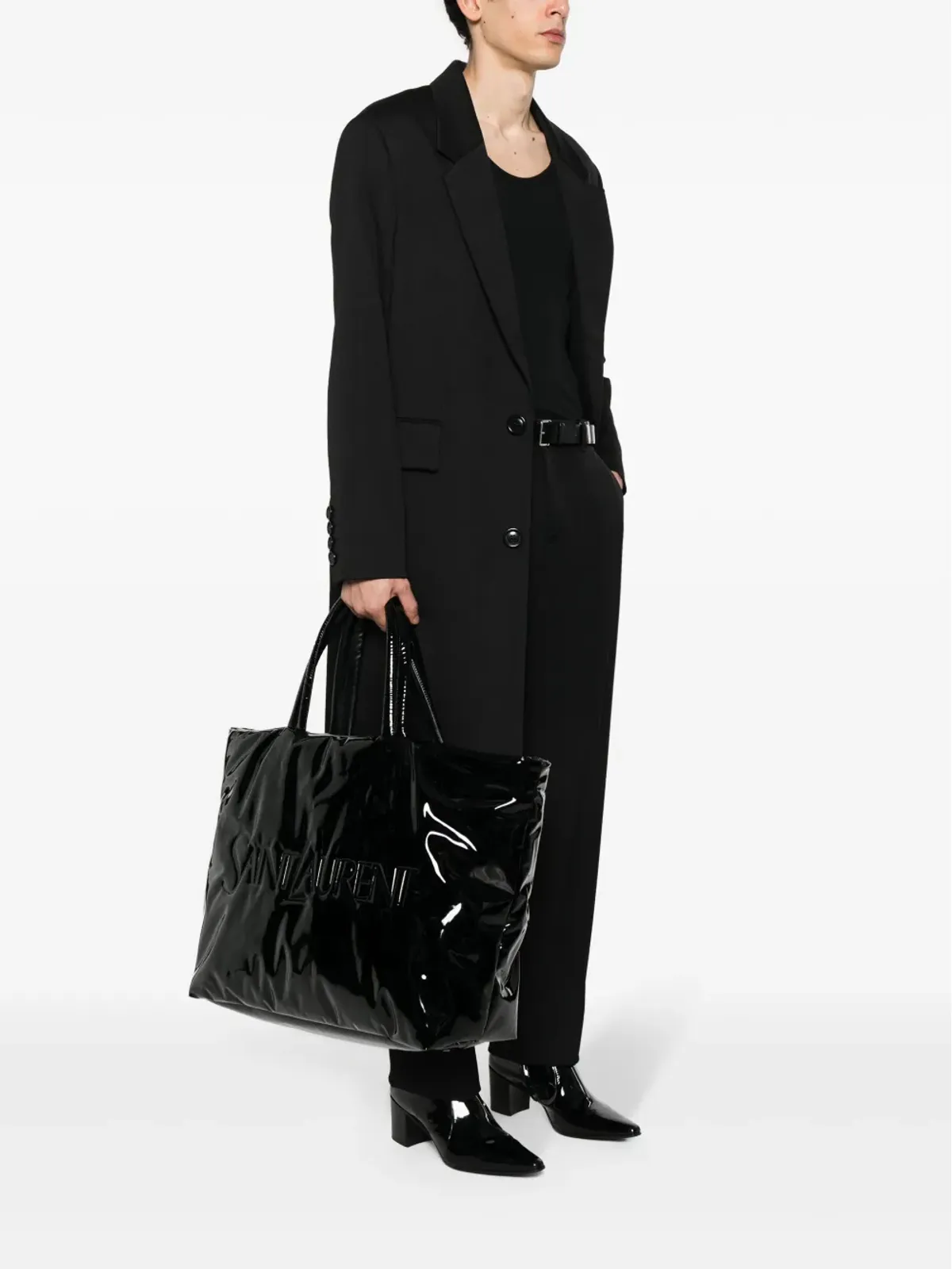 Saint Laurent ロゴデボスド トートバッグ - 画像2