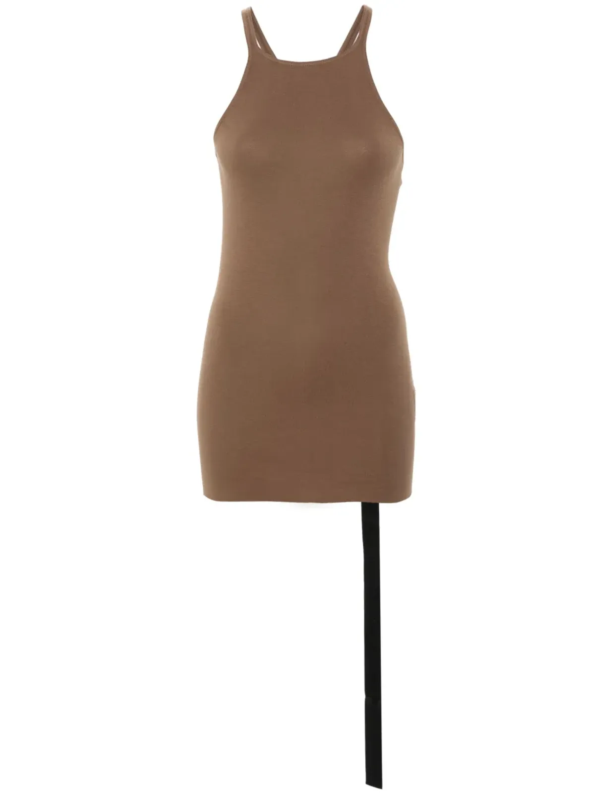 Rick Owens DRKSHDW レーサーバック オーガニックコットン タンクトップ ブラウン - 画像1