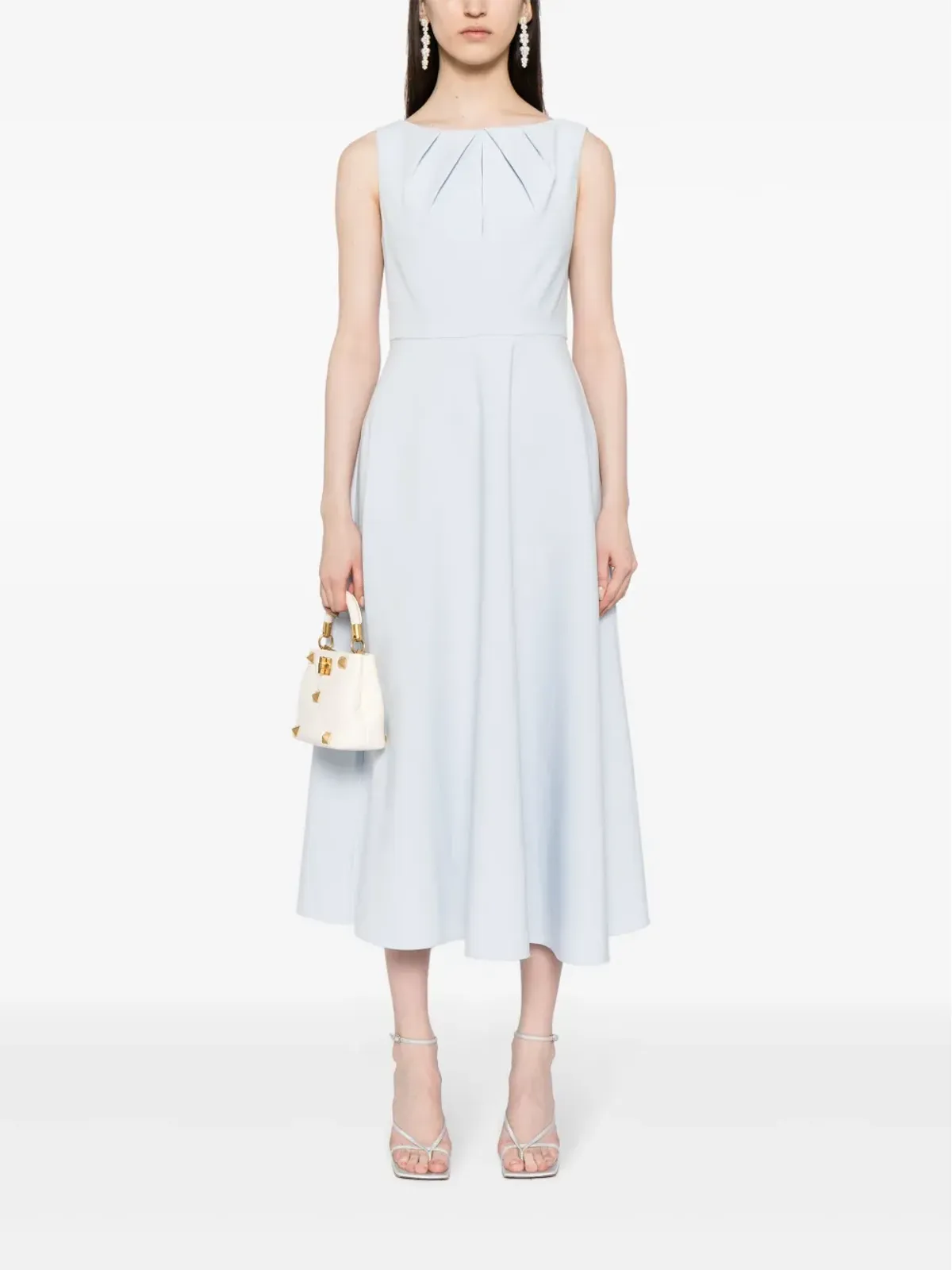 Roland Mouret クレープ ミディドレス - 画像2