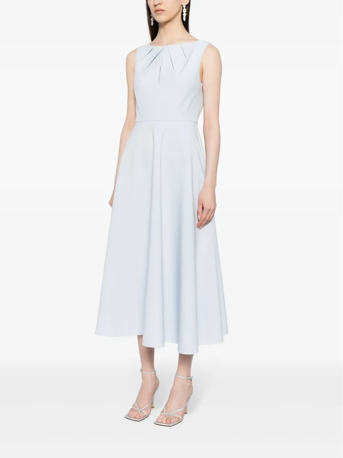 Roland Mouret クレープ ミディドレス - 画像3