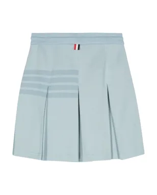 Thom Browne 4-Barニットプリーツスカート - ブルー - サムネイル2
