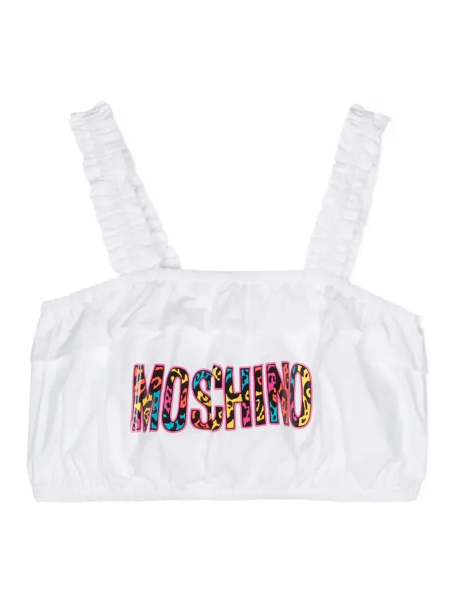 Moschino Kids Moschino Kids ロゴアップリケ付きコットン タンクトップの商品画像