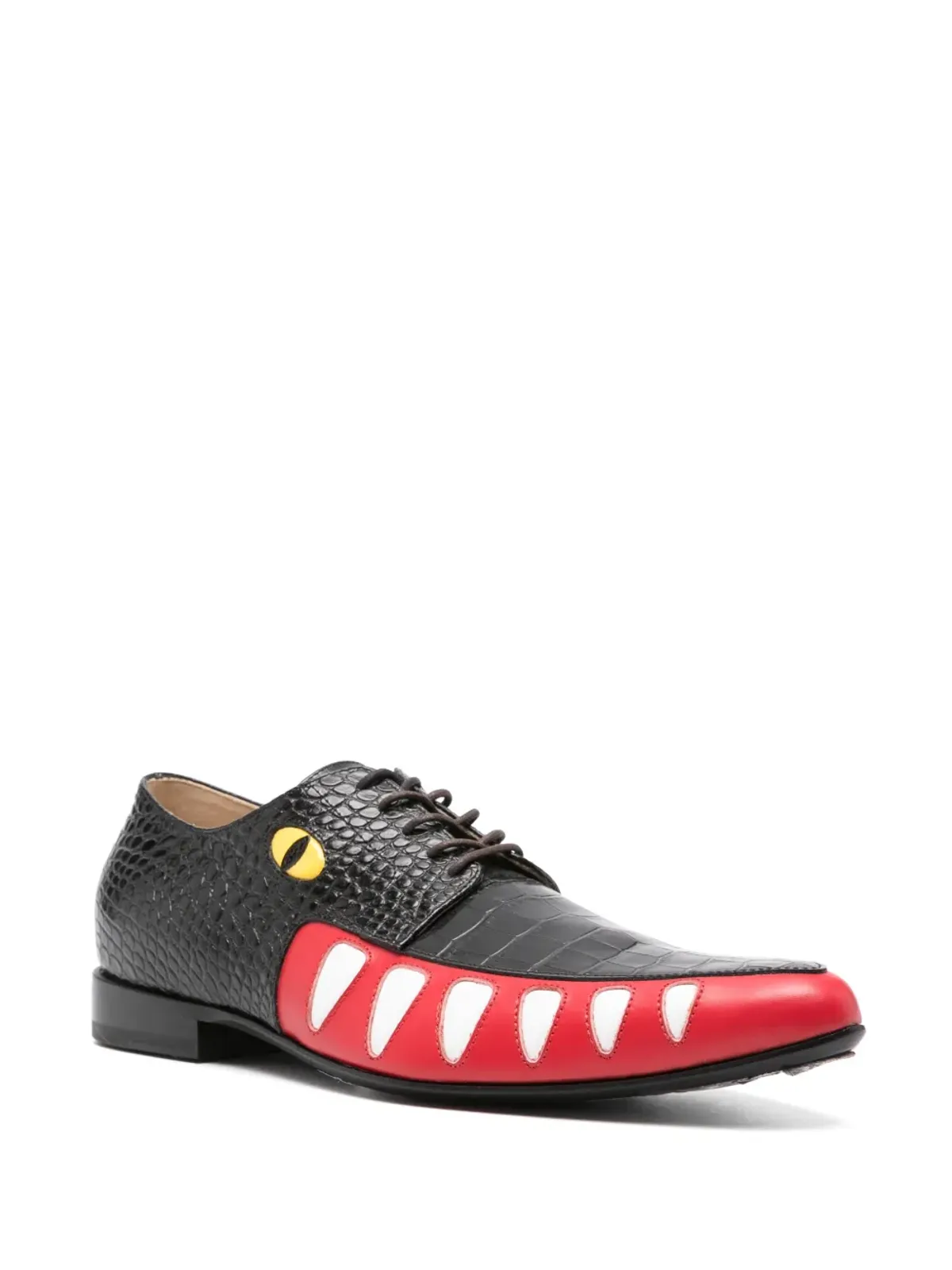 Walter Van Beirendonck クロコダイルオックスフォードシューズ - 画像2