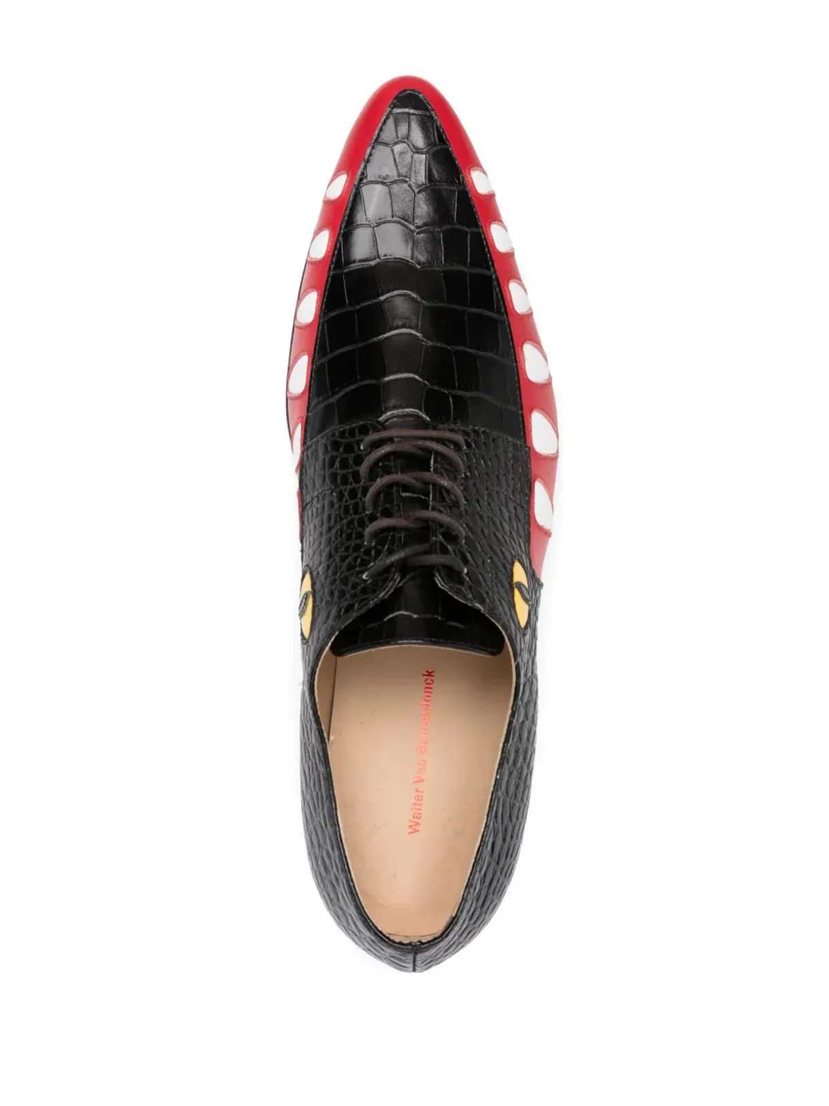 Walter Van Beirendonck クロコダイルオックスフォードシューズ - 画像4