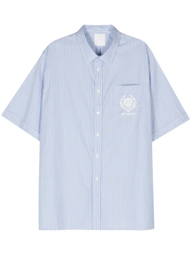 Givenchy Givenchy ヘイロー・ストライプ コットンシャツ ブルーの商品画像