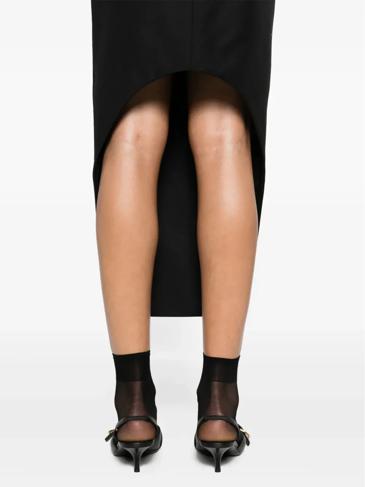 Givenchy アシンメトリック ペンシルスカート ブラック - 画像5