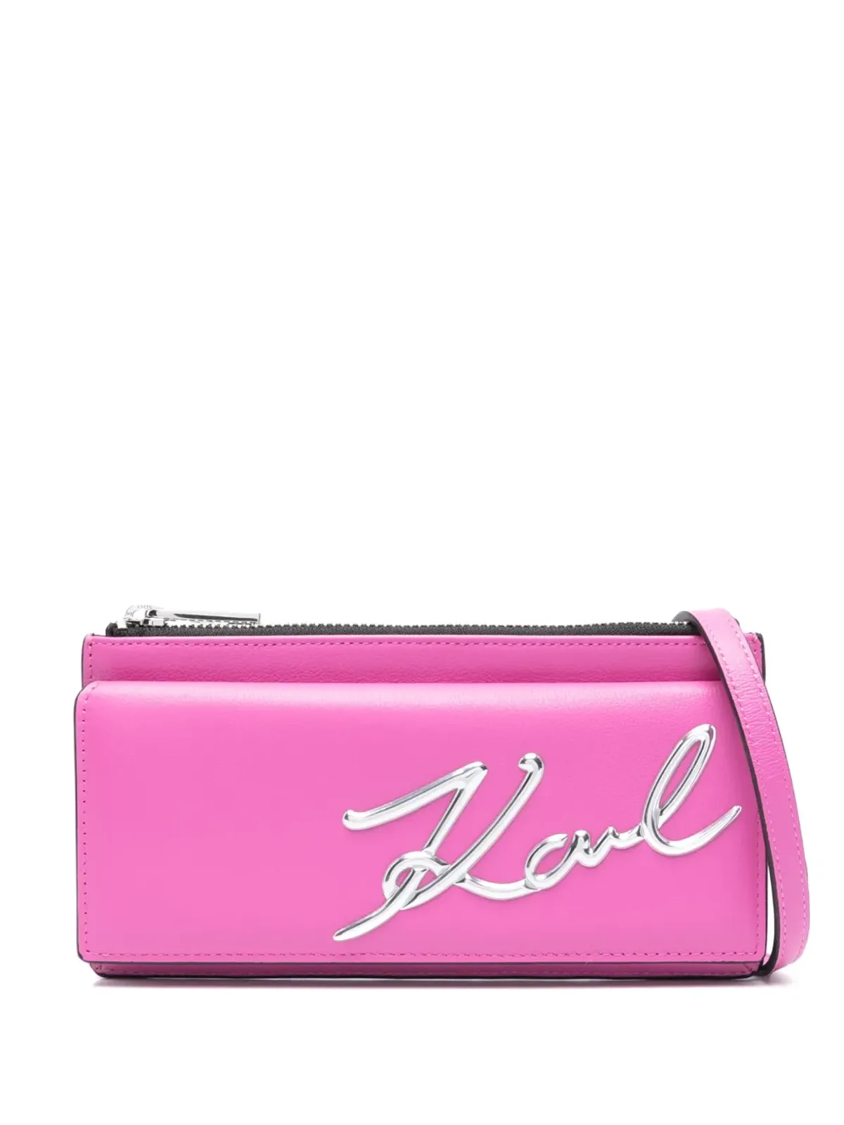 Karl Lagerfeld K/Signature レザー クロスボディ ウォレット - 画像1