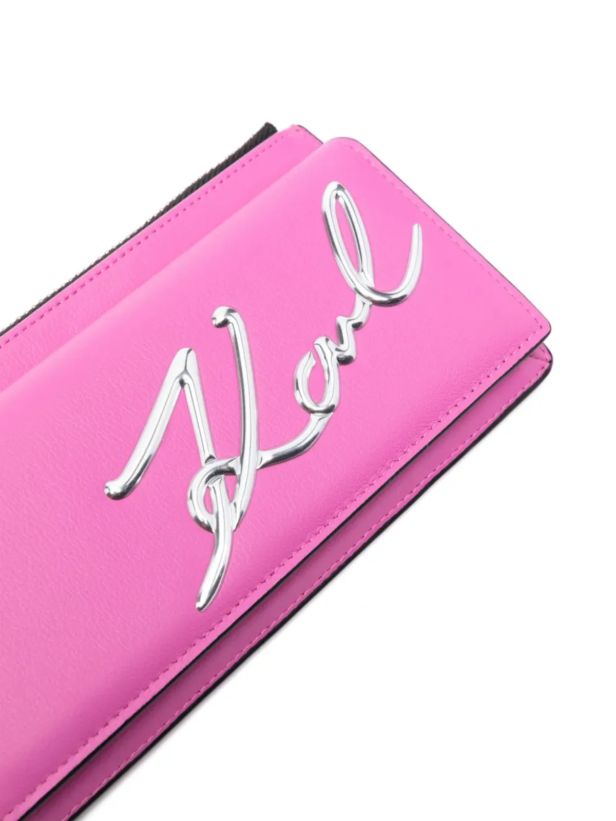 Karl Lagerfeld K/Signature レザー クロスボディ ウォレット - 画像4