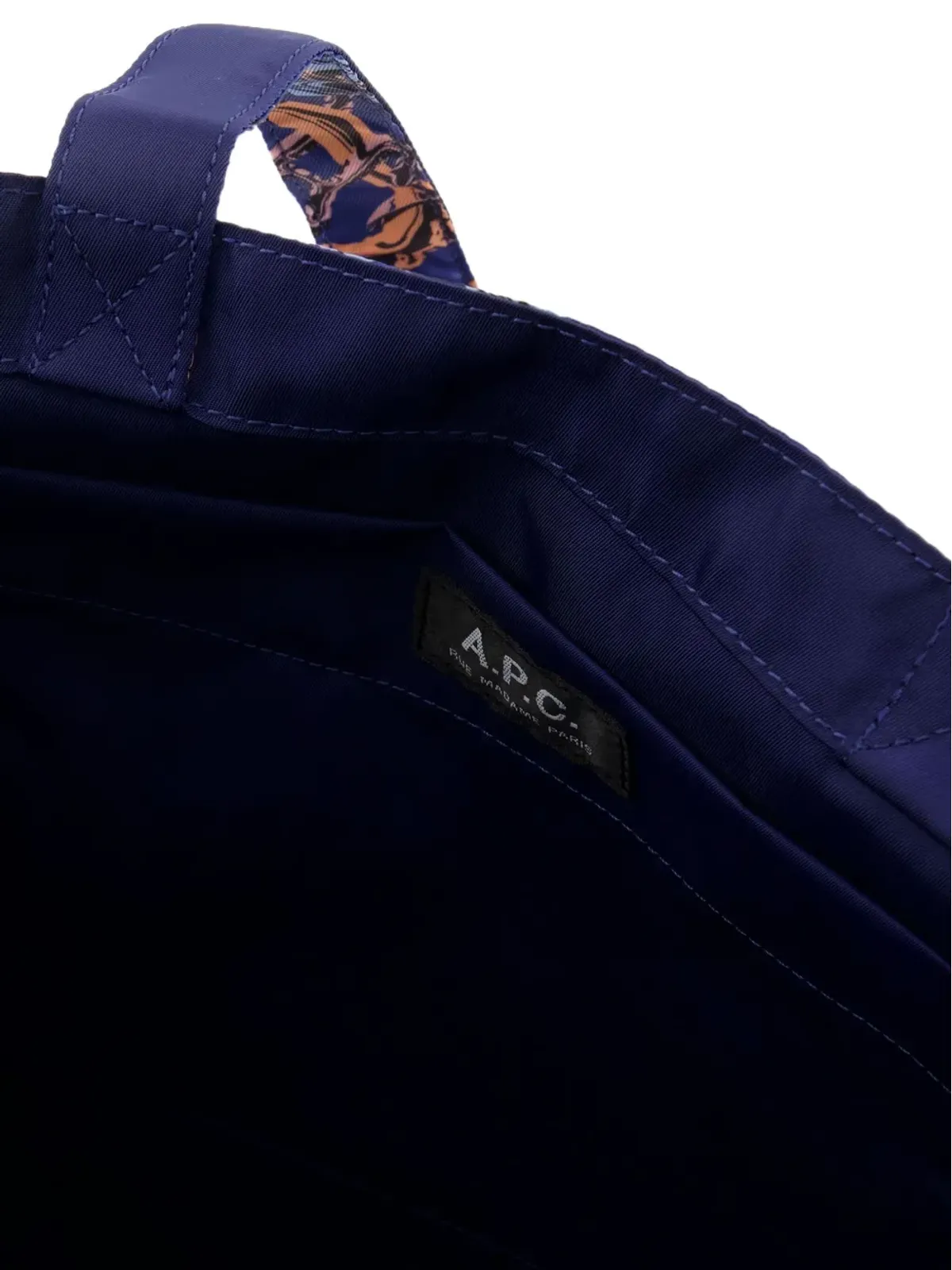 A.P.C. パターン柄ショルダーバッグ ブルー - 画像4