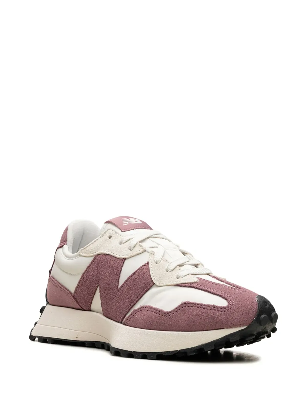 New Balance 327 ホワイト/パープル スニーカー - 画像2