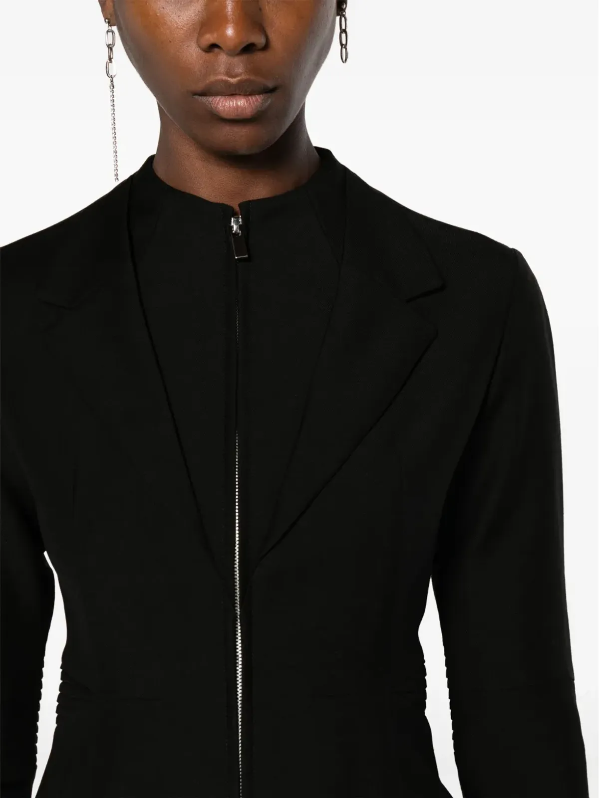 Noir Kei Ninomiya ボディースーツ ピンタックディテール テーラード - 画像5