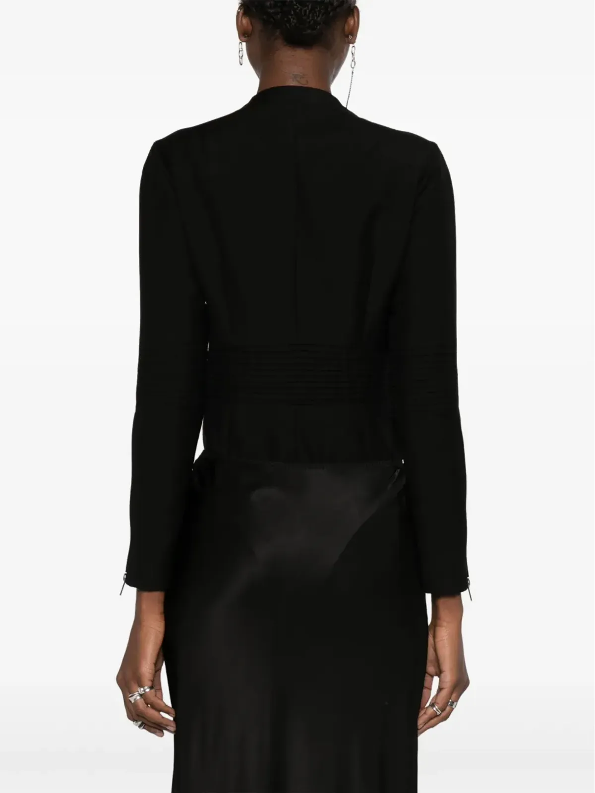 Noir Kei Ninomiya ボディースーツ ピンタックディテール テーラード - 画像4