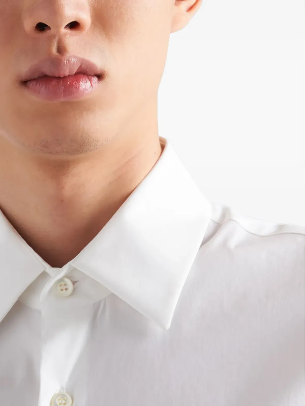 Prada ロングスリーブ コットンシャツ - 画像4