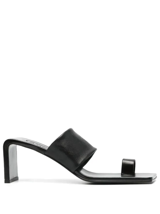 Jil Sander Jil Sander 75mm レザーサンダル ブラックの商品画像