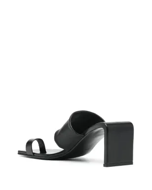 Jil Sander 75mm レザーサンダル ブラック - サムネイル3