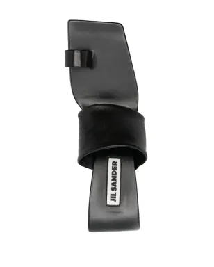 Jil Sander 75mm レザーサンダル ブラック - サムネイル4