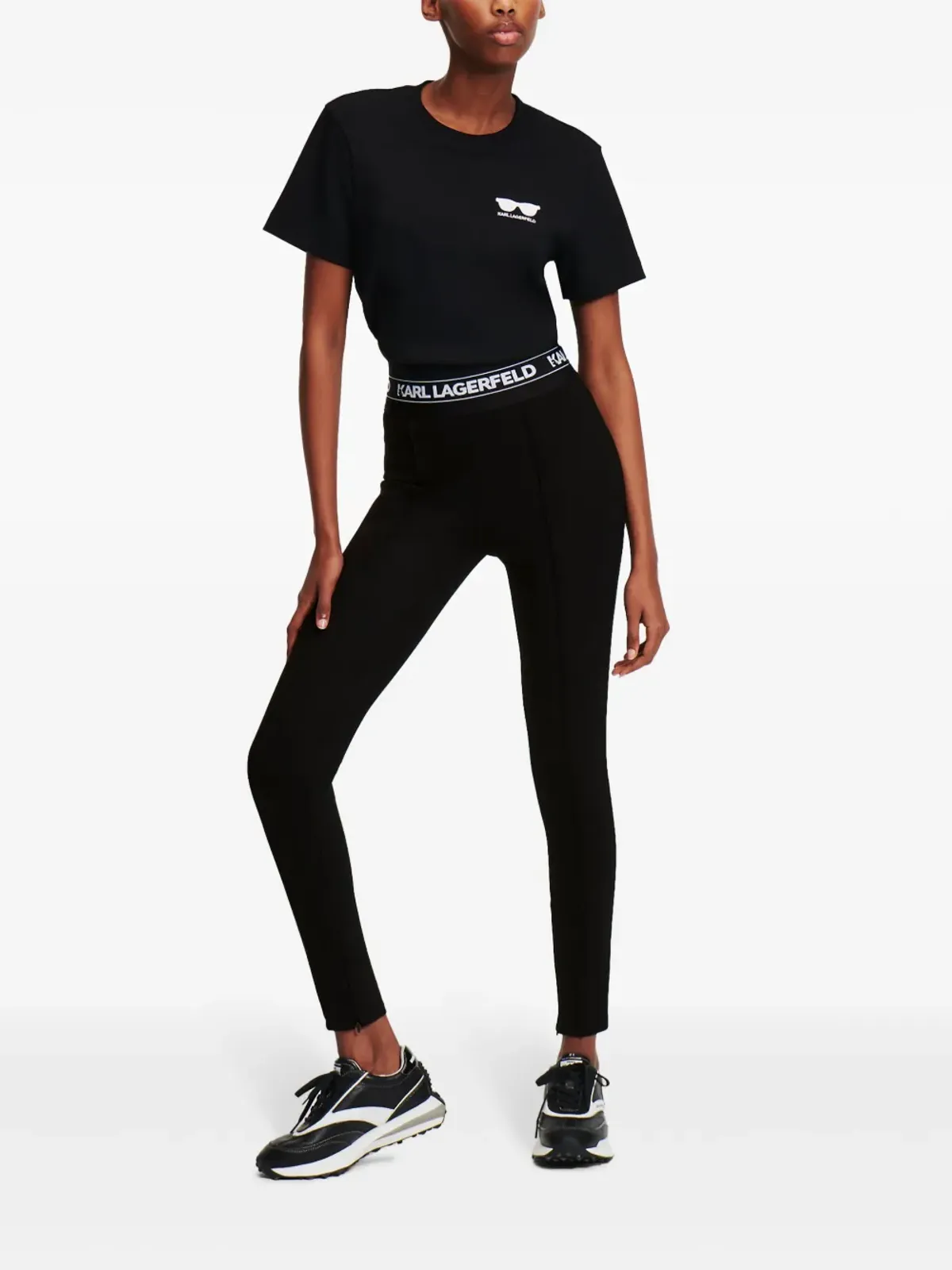 Karl Lagerfeld ロゴテープ レギンス - 画像2