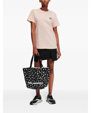 Karl Lagerfeld Ikon ロゴアップリケ Tシャツ - サムネイル2