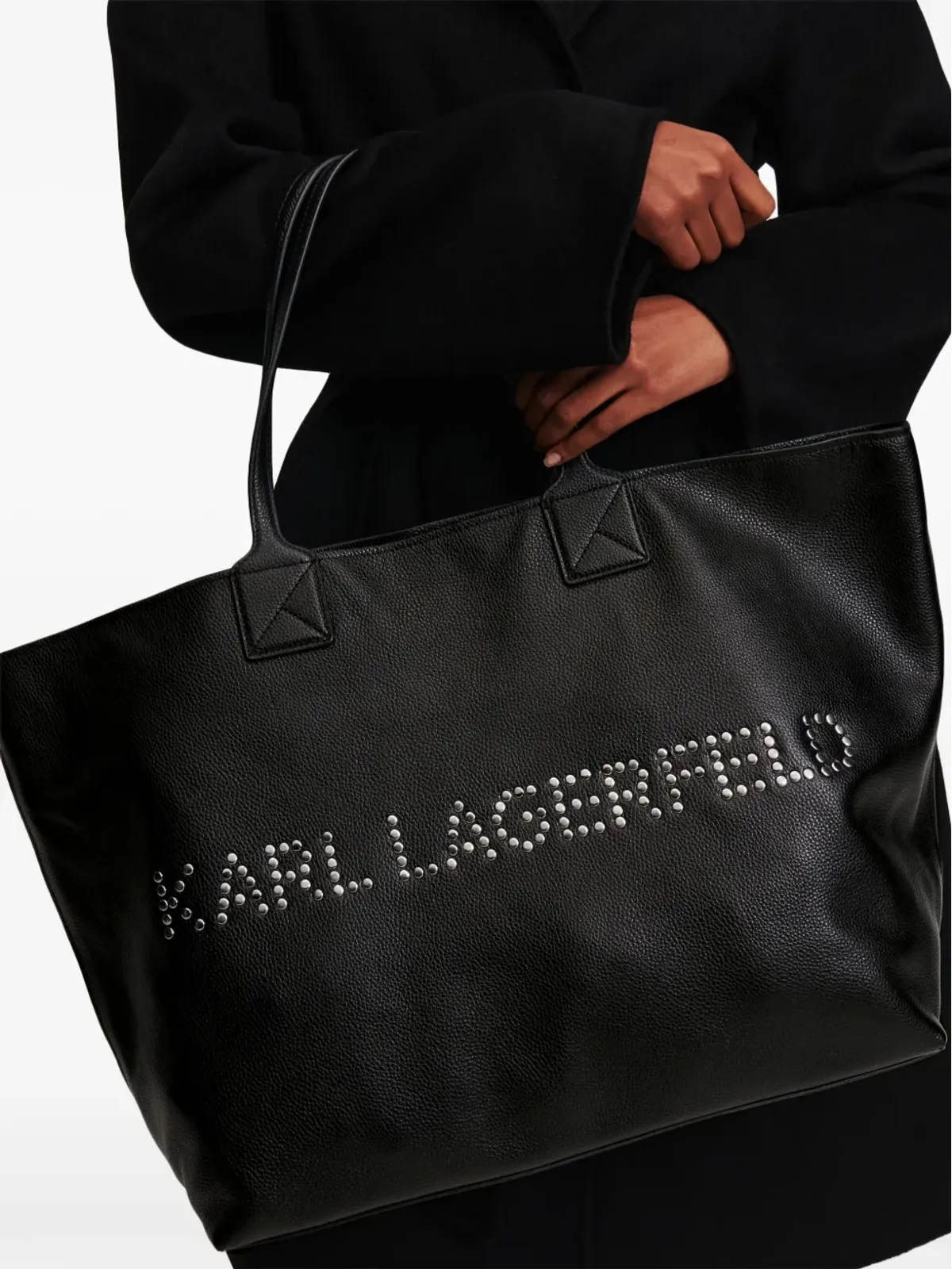 Karl Lagerfeld K/Marché レザー トートバッグ - ブラック - 画像2