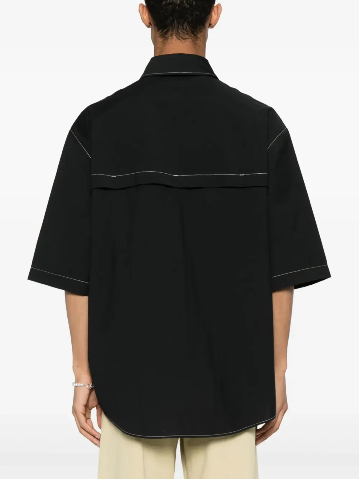 LEMAIRE コントラストステッチシャツ - 画像4