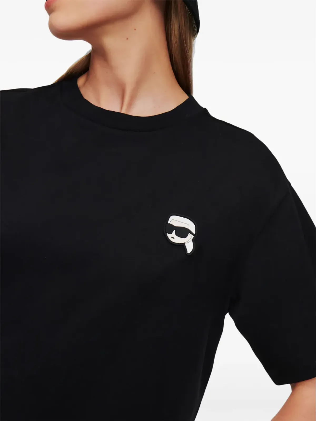 Karl Lagerfeld Ikon アップリケ付き Tシャツ - 画像5