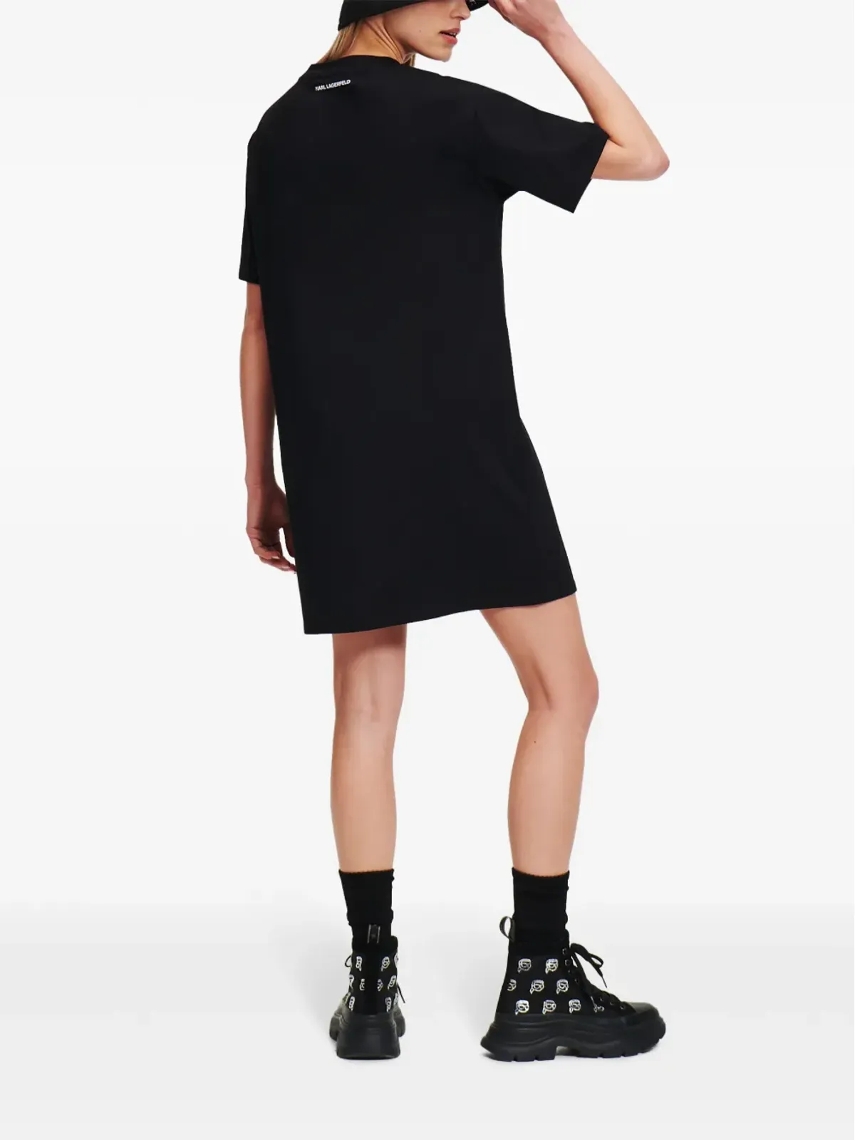 Karl Lagerfeld Ikon アップリケ付き Tシャツ - 画像4