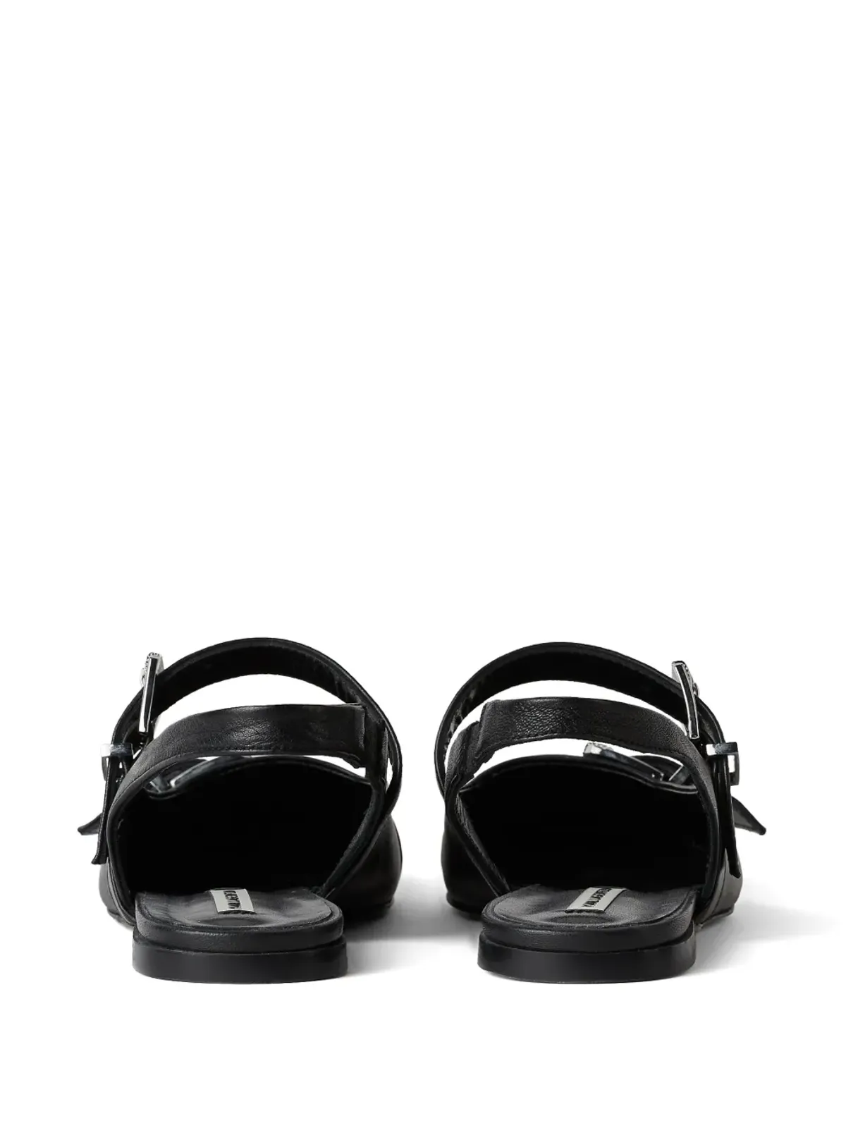 Karl Lagerfeld Konnie ダブルストラップ レザー パンプス - 画像3