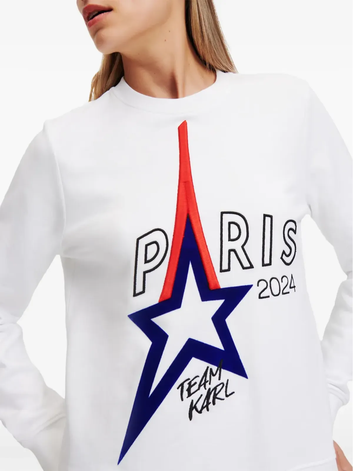 Karl Lagerfeld Paris オーガニックコットン スウェットシャツ - 画像5