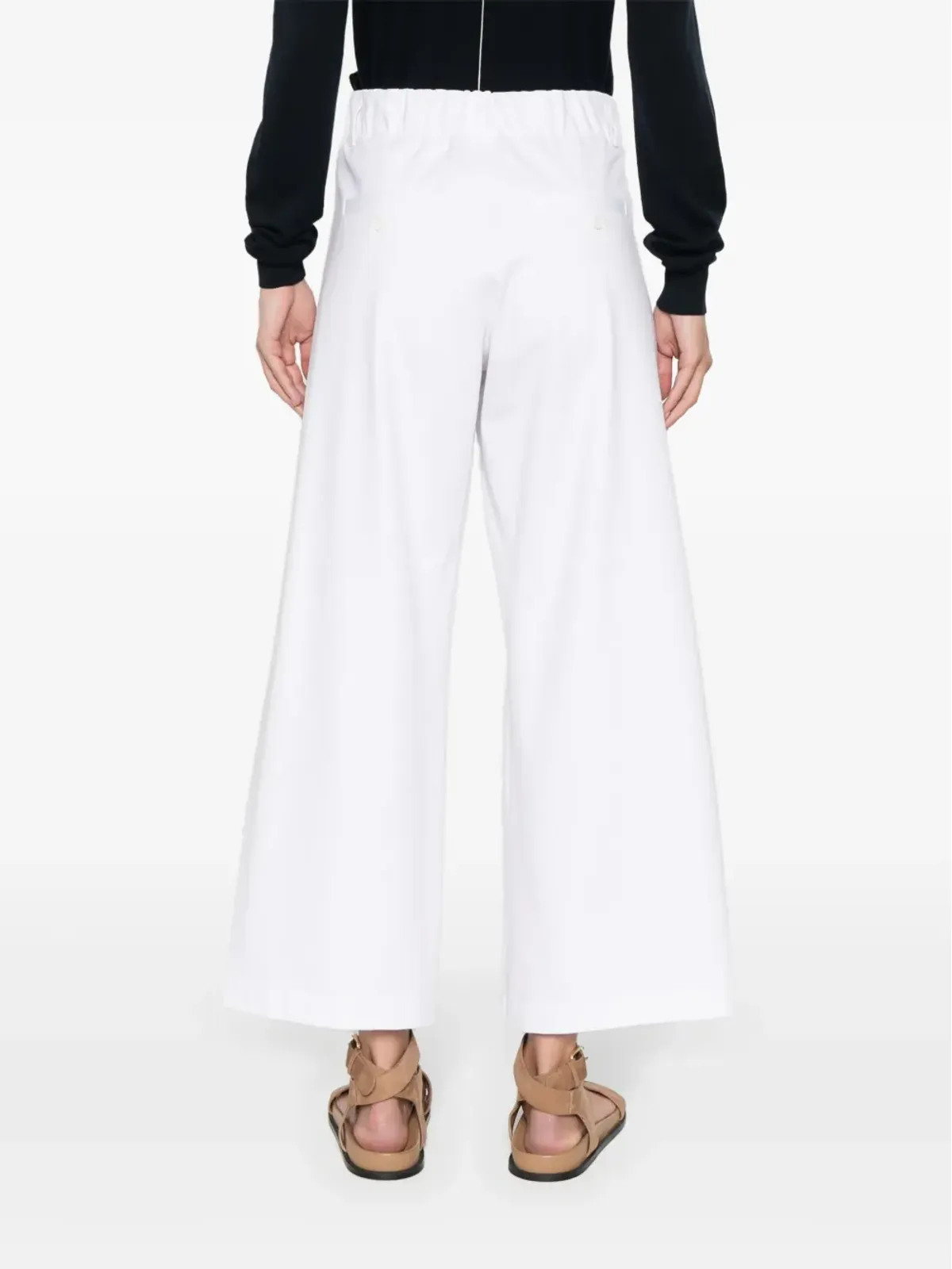 Brunello Cucinelli プリーツディテール クロップドパンツ - 画像4