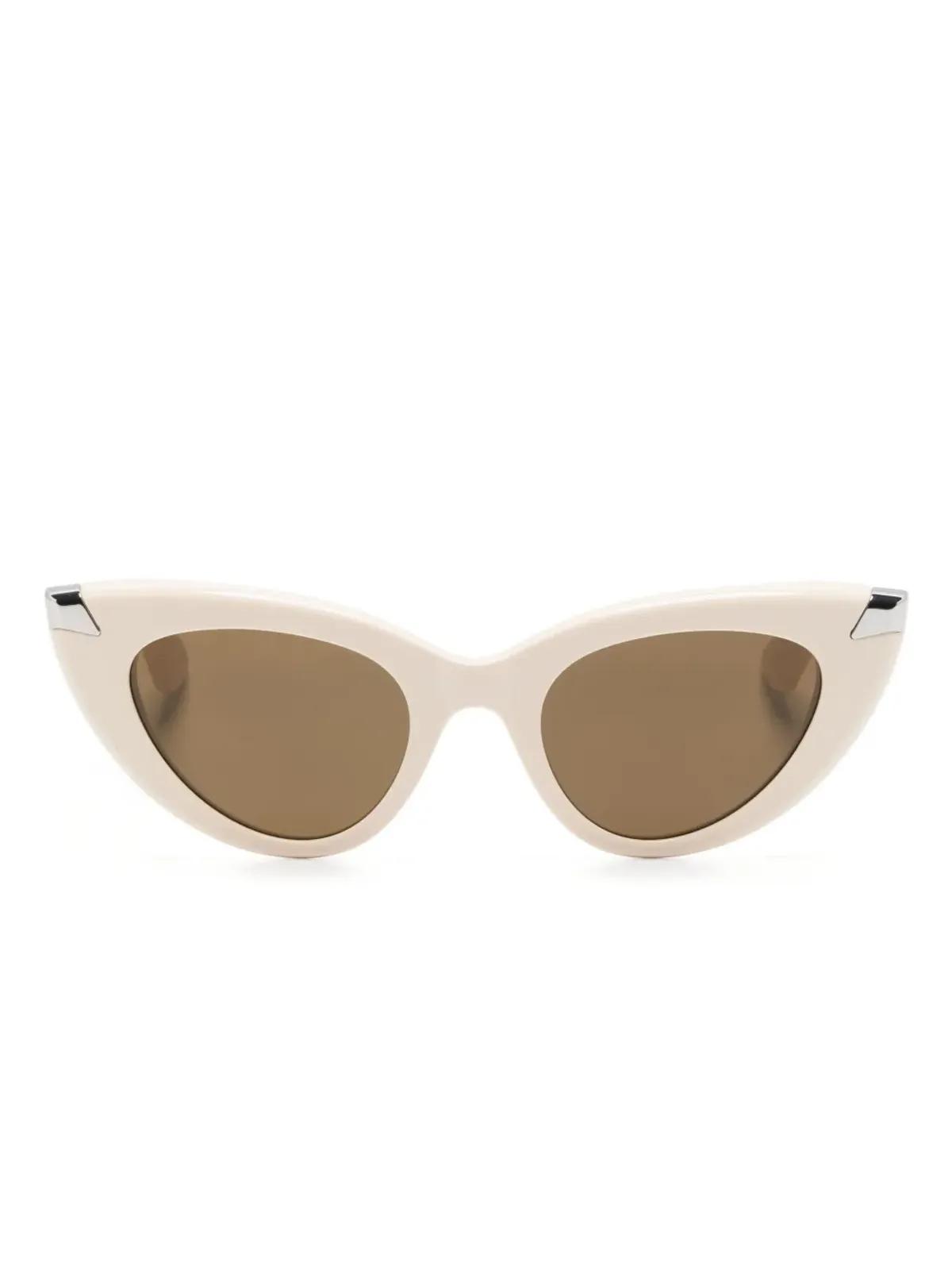 Alexander McQueen Eyewear パンクリベット キャットアイ サングラス - 画像1
