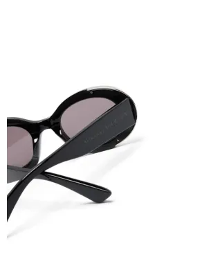 Alexander McQueen Eyewear ロゴ入りオーバルフレームサングラス - サムネイル3