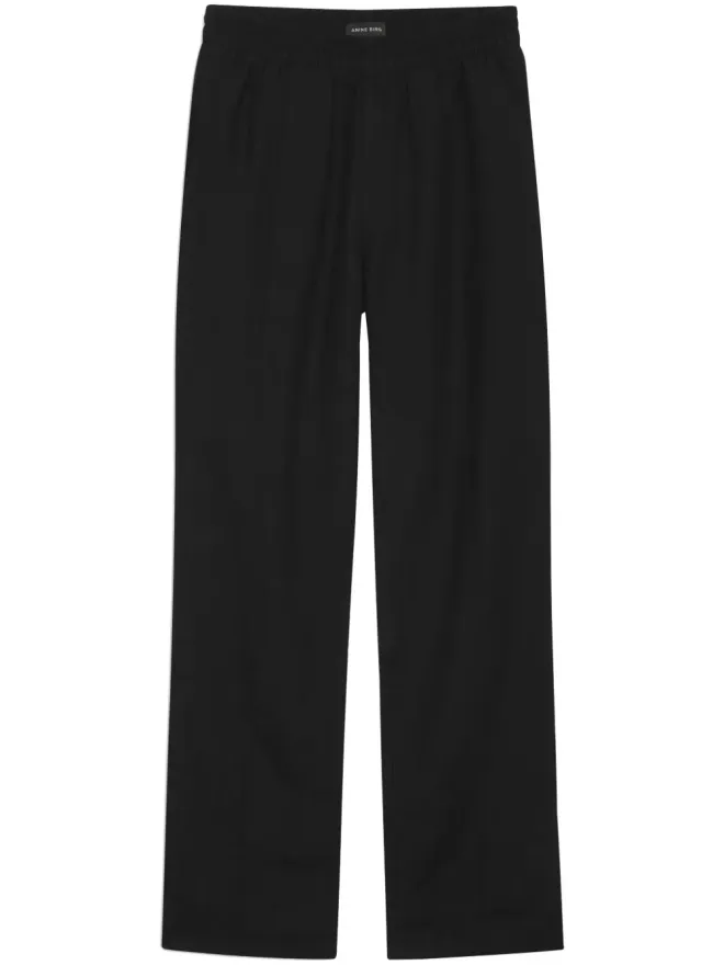 ANINE BING ANINE BING ショートスリットリネンストレートパンツ - ブラックの商品画像