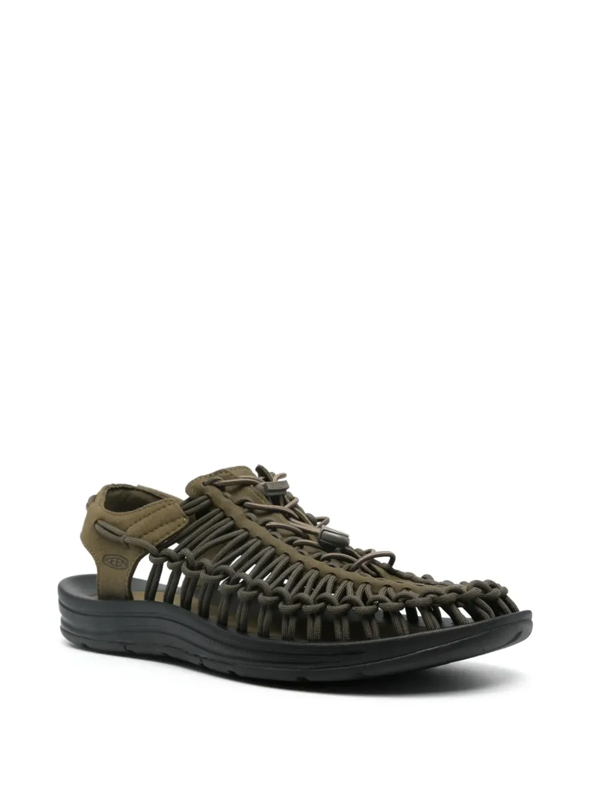 KEEN FOOTWEAR Uneekフラットサンダル グリーン - 画像2