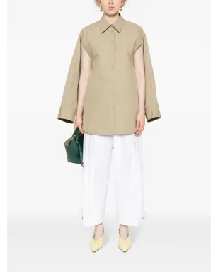 Jil Sander ポプリンコットンパンツ - ホワイト - サムネイル2