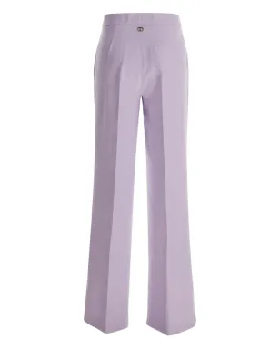 TWINSET スプリットヘムパンツ - パープル - サムネイル2