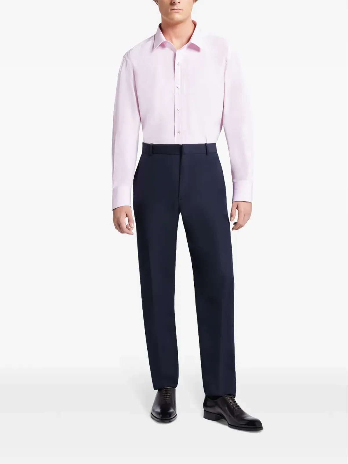 TOM FORD コットンポプリンシャツ ピンク - 画像2