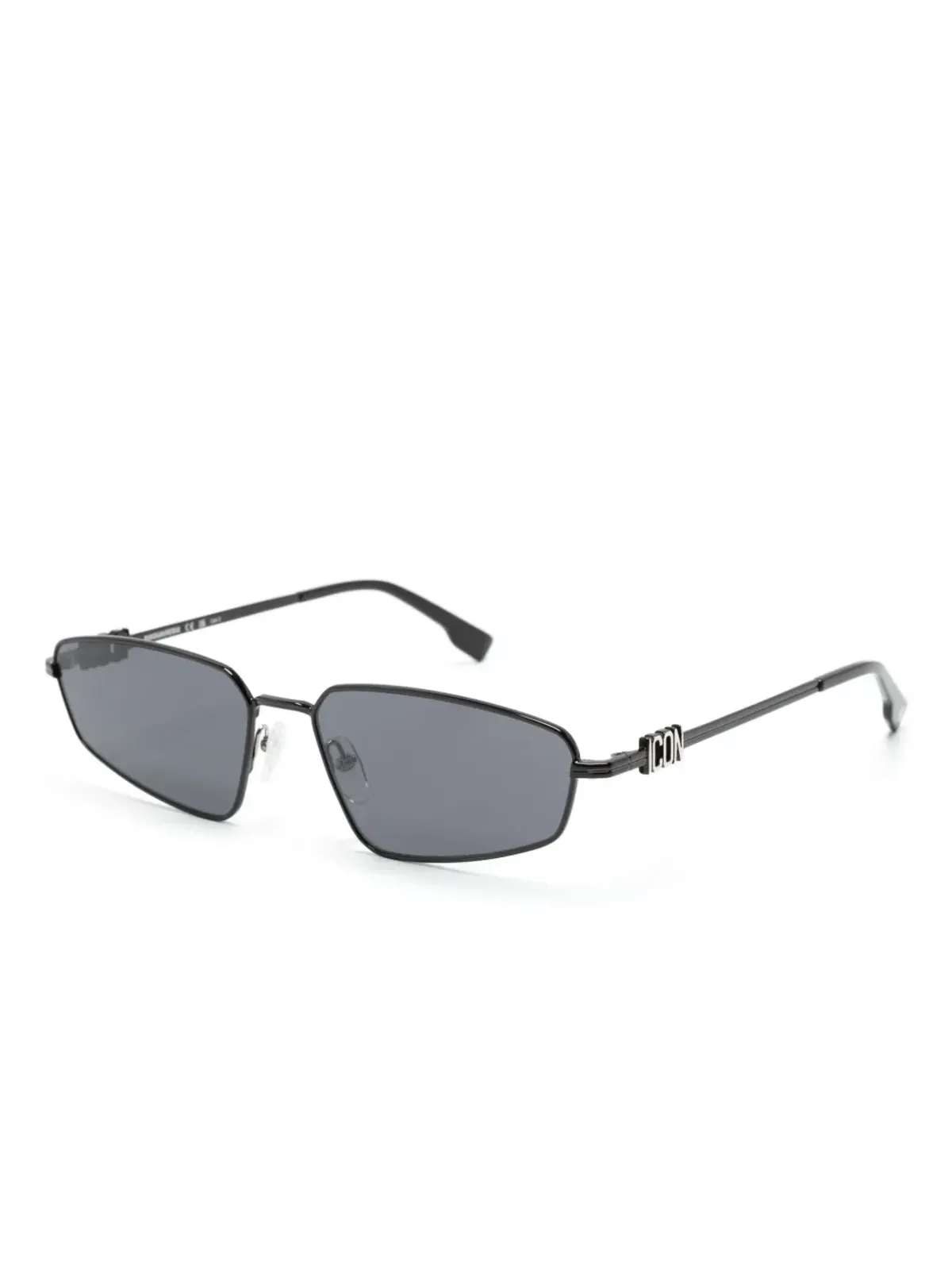 DSQUARED2 EYEWEAR アイコン ジオメトリックフレーム サングラス - ブラック - 画像2