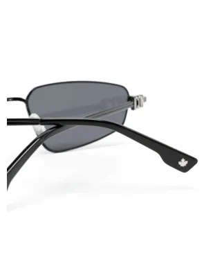 DSQUARED2 EYEWEAR アイコン ジオメトリックフレーム サングラス - ブラック - サムネイル3