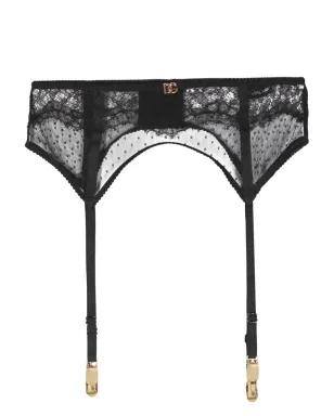 Dolce & Gabbana DG-lettering レースサスペンダーベルト - サムネイル1