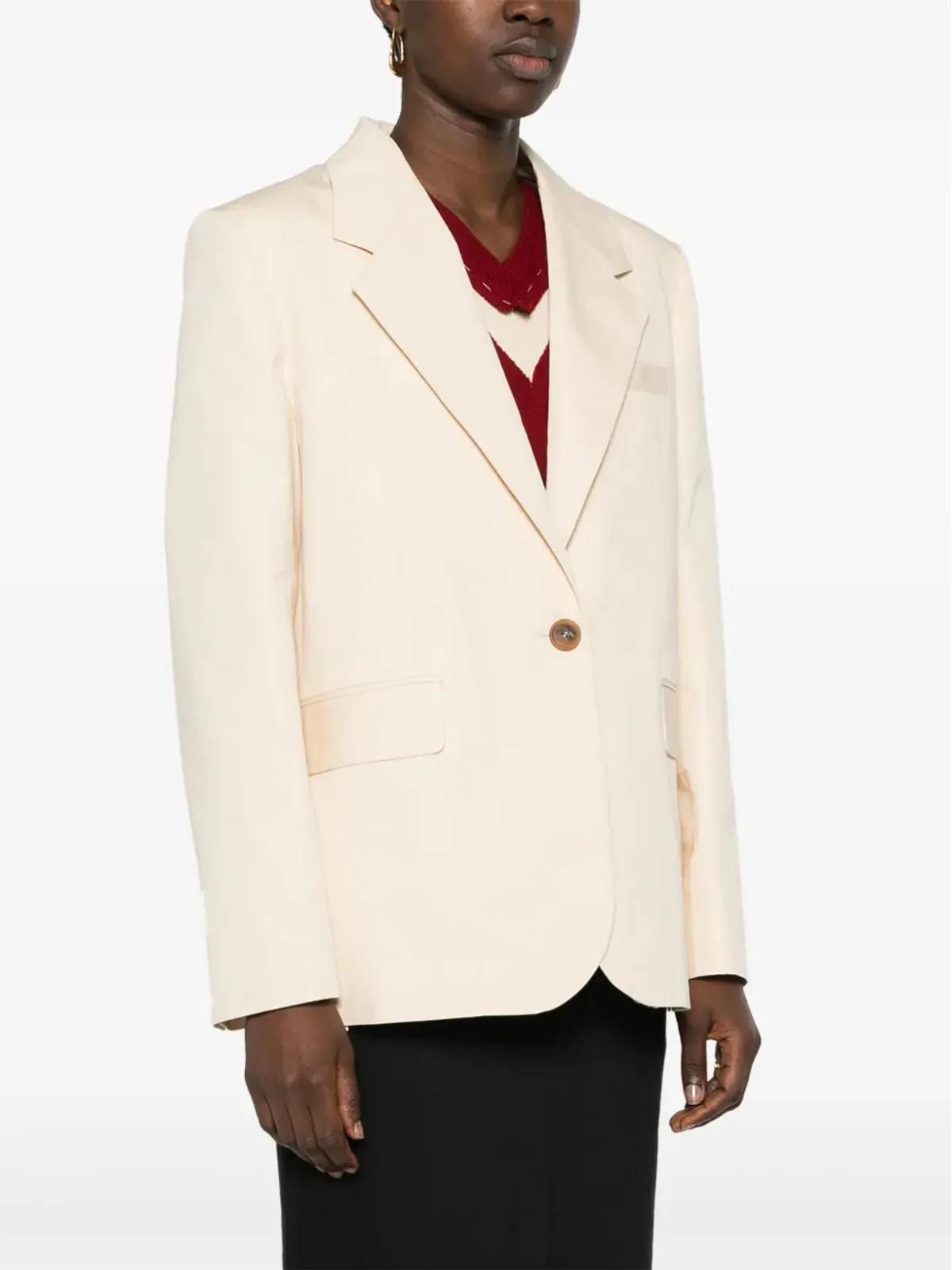 Maison Kitsuné テーラードコットンブレザー - Neutrals - 画像3