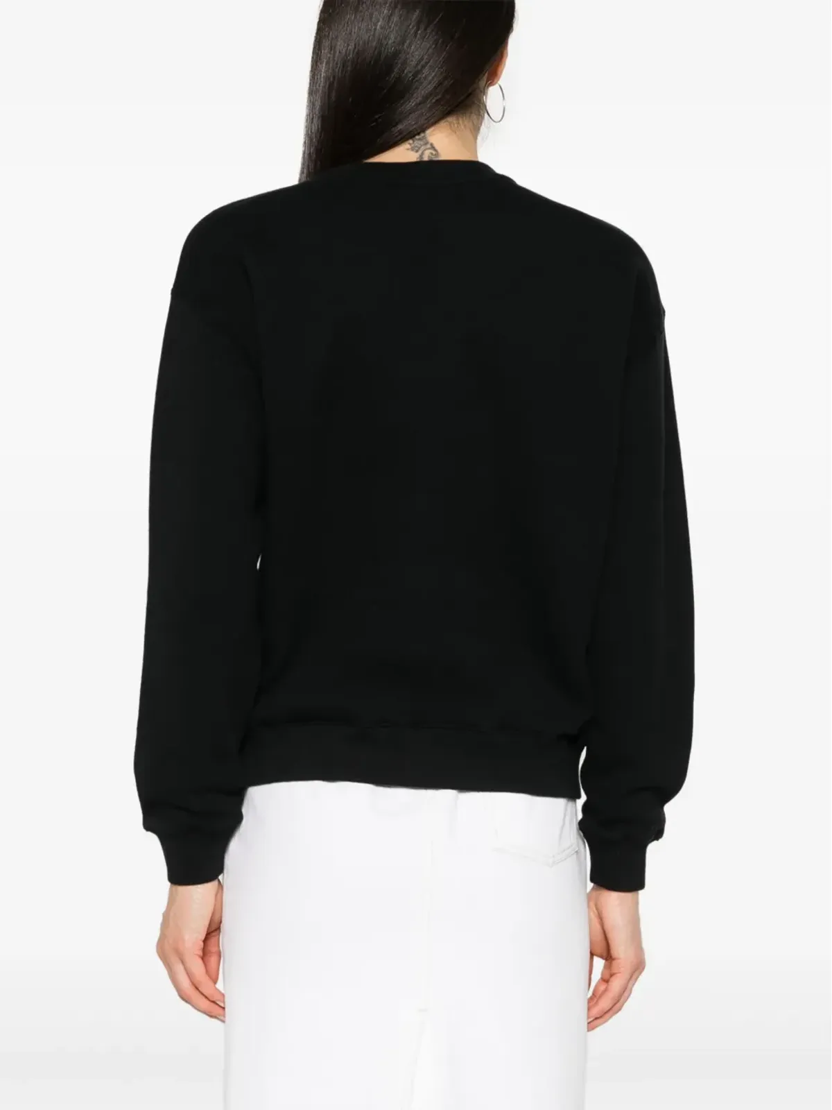 Maison Kitsuné フォックスアップリケ付きスウェットシャツ - ブラック - 画像4