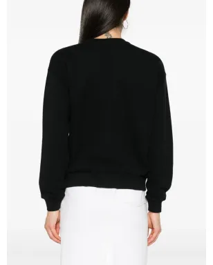 Maison Kitsuné フォックスアップリケ付きスウェットシャツ - ブラック - サムネイル4