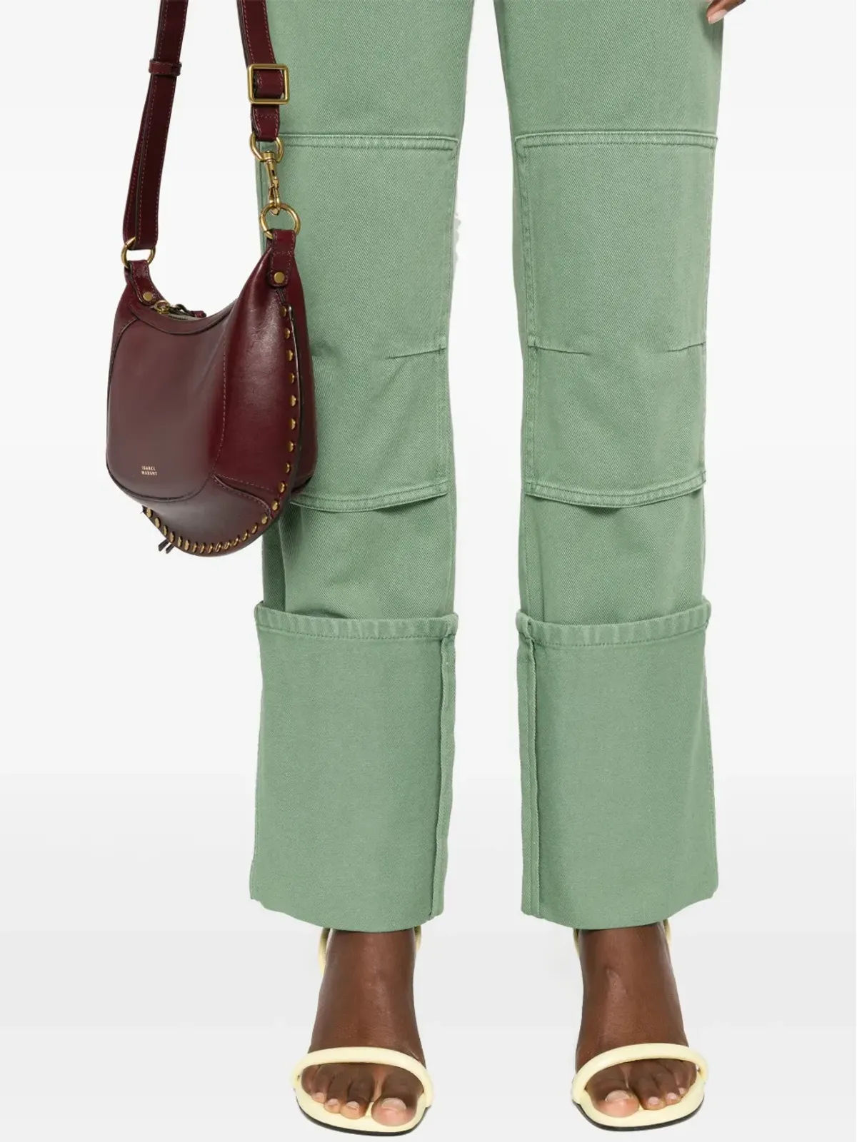 Max Mara スリムフィット コットンパンツ - グリーン - 画像5